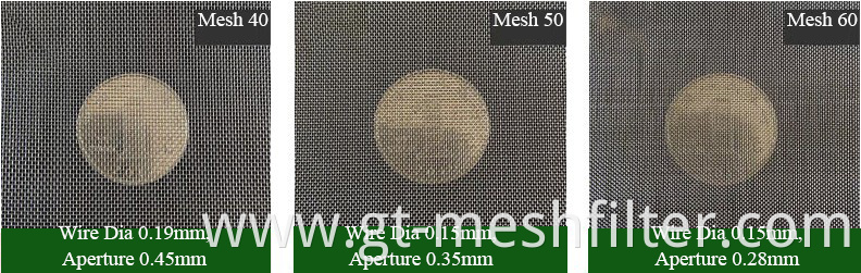 12 X 64 Mesh Plain Reverse Dutch Weave Stainless Steel Wire Mesh Filter Cloth For Plastic Extruder